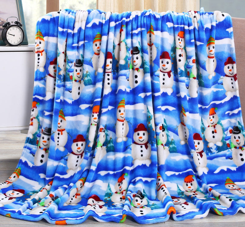 Christmas Blanket Cozy Festive Holiday Throw Blanket 50" x 60"