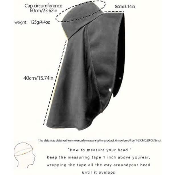 Women's Wide Brim Shawl Sun Hat with Neck Cover Hats - DailySale