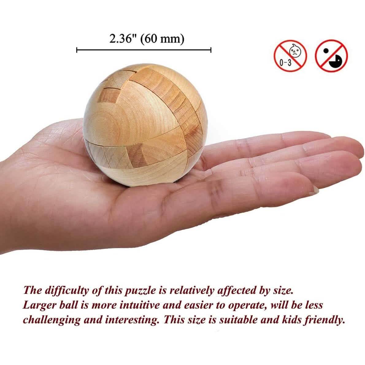 Wooden Puzzle Magic Ball Brain Teasers Toy Intelligence Game Toys & Games - DailySale