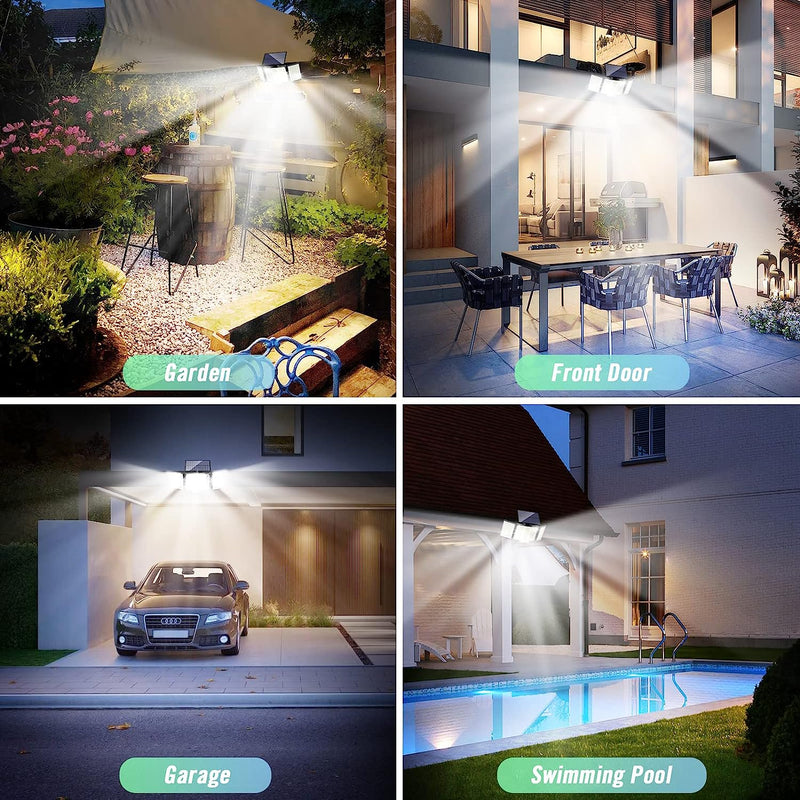 Security light in use at a garden, front door, garage and swimming pool