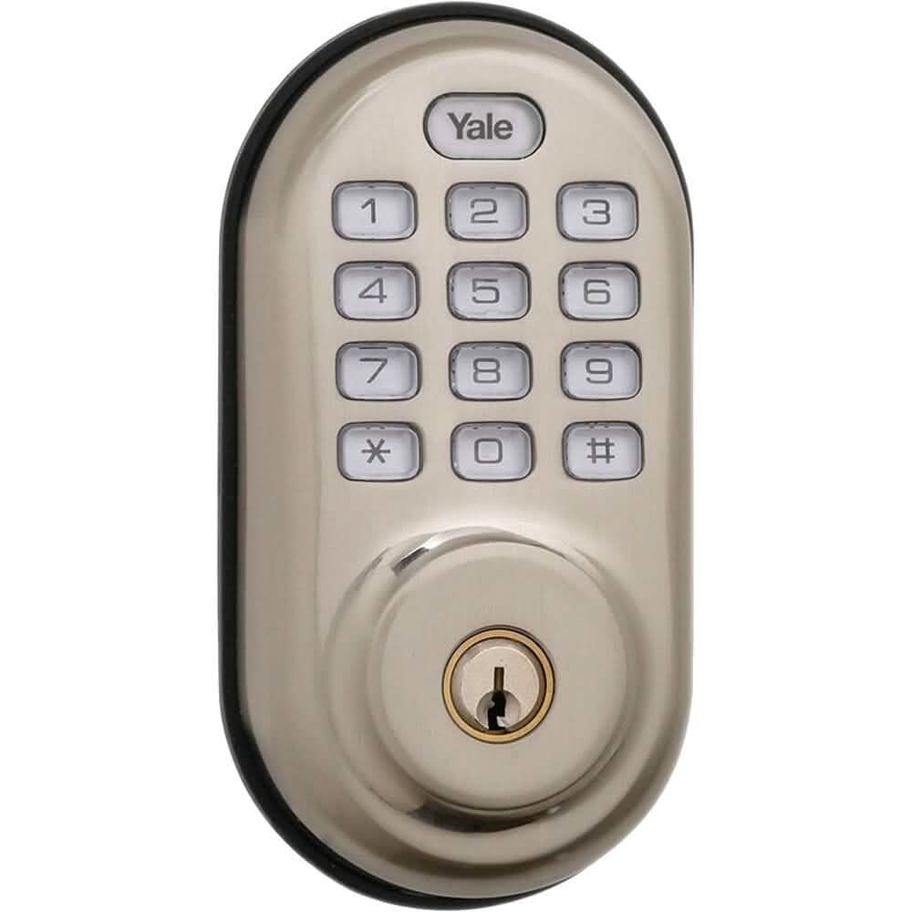 Yale YRD210-ZW-619 Z-Wave Push Button Deadbolt Smart Home & Security - DailySale