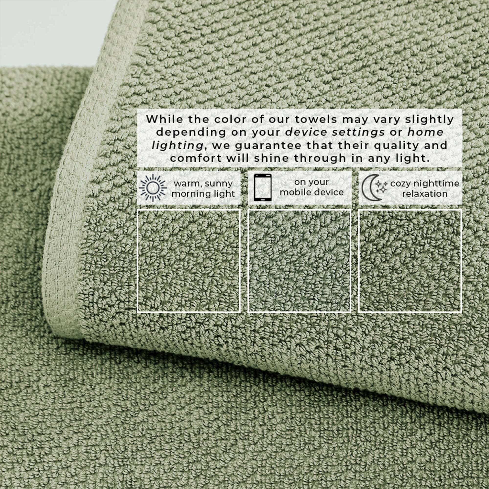 Cotton Textured Bath Towel Set - Acacia Collection