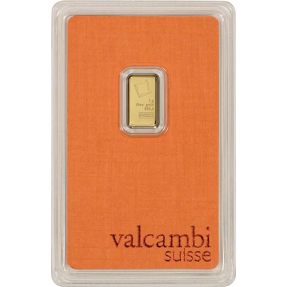 1 Gram Gold Bar - Valcambi Suisse - 999.9 Fine in Sealed Assay Everything Else - DailySale