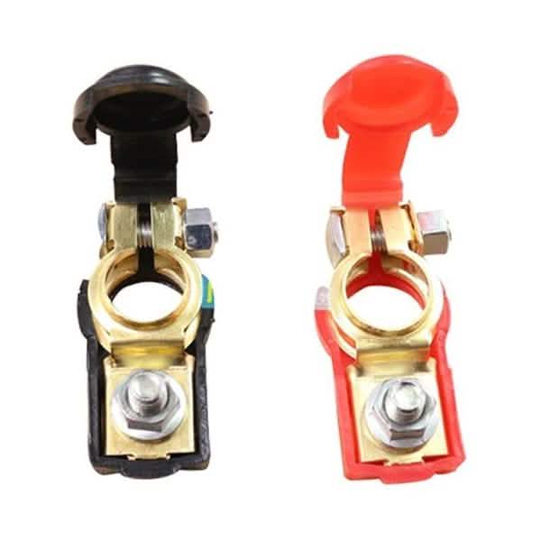 1-Pair: Adjustable Battery Terminal Clamp Clips Automotive - DailySale