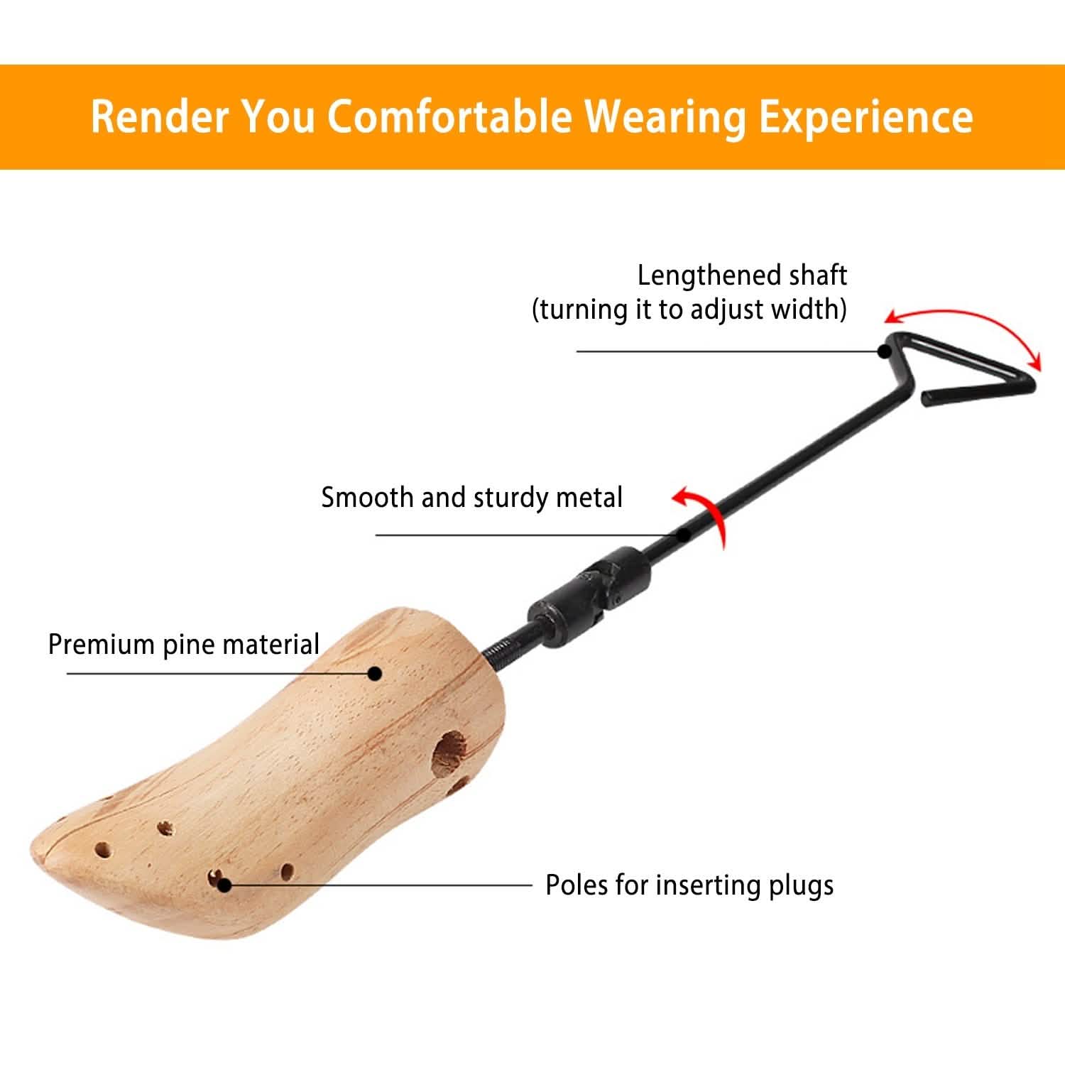 1-Pair: Adjustable Boot Stretcher Closet & Storage - DailySale