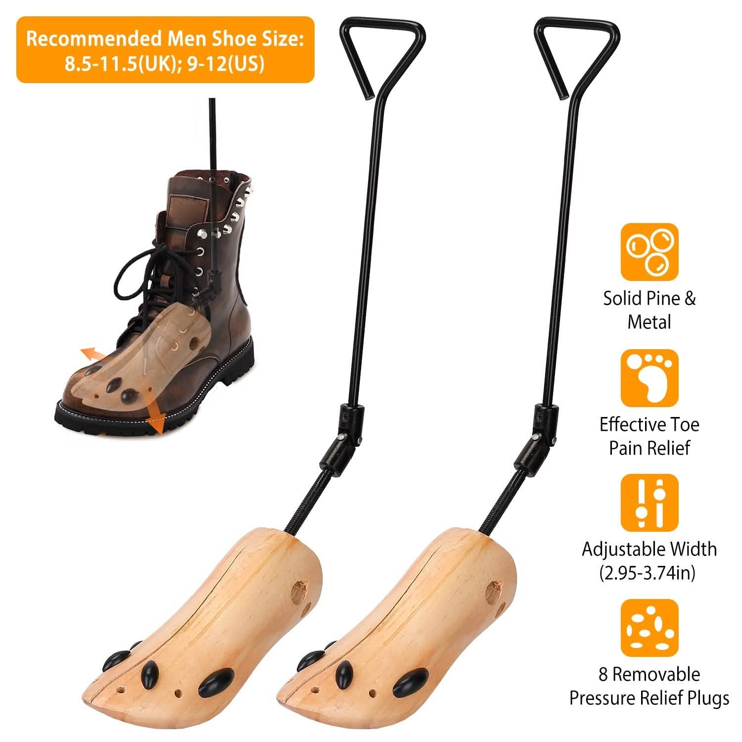 1-Pair: Adjustable Boot Stretcher Closet & Storage - DailySale