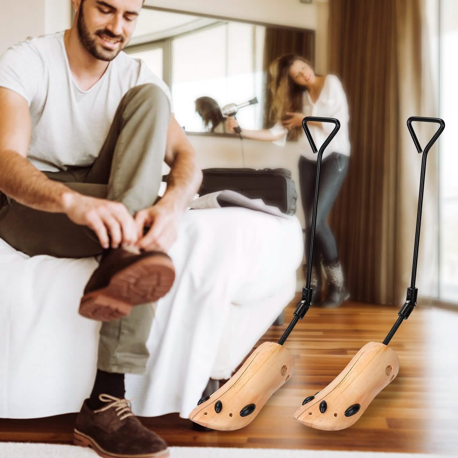 1-Pair: Adjustable Boot Stretcher Closet & Storage - DailySale