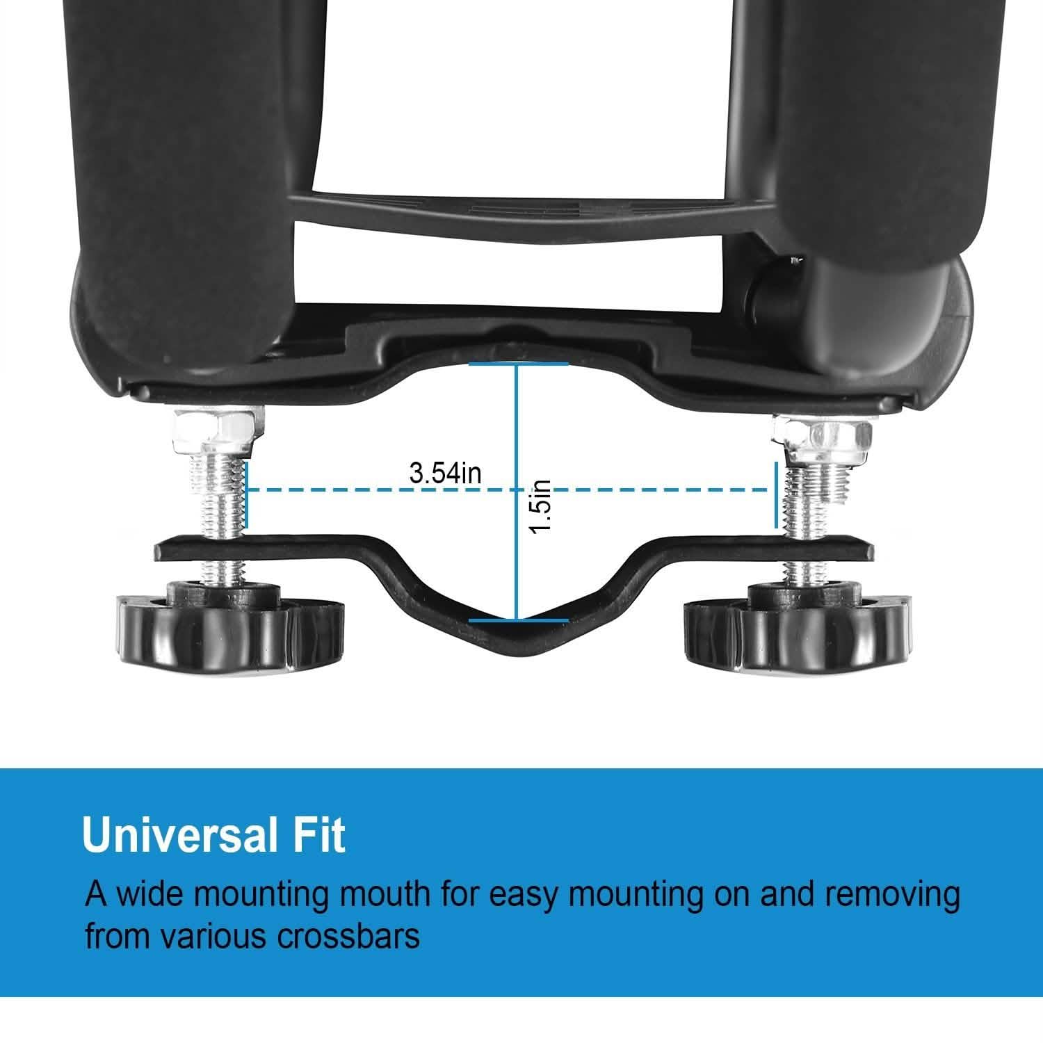 1-Pair: Universal J-Bar Kayak Carrier Automotive - DailySale