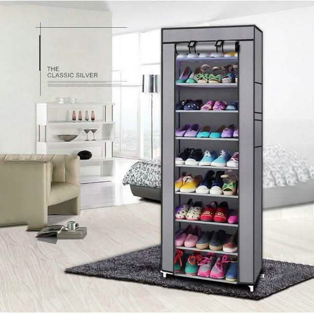 10-Layer 9 Grid Shoe Rack Shelf Storage Closet Organizer Closet & Storage - DailySale
