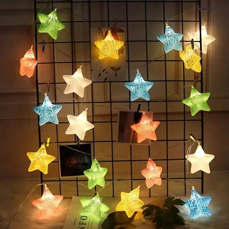 10-Light Crack Star String Lights String & Fairy Lights - DailySale