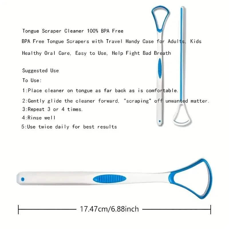 10-Pack: 100% BPA Free Tongue Scrapers Beauty & Personal Care - DailySale