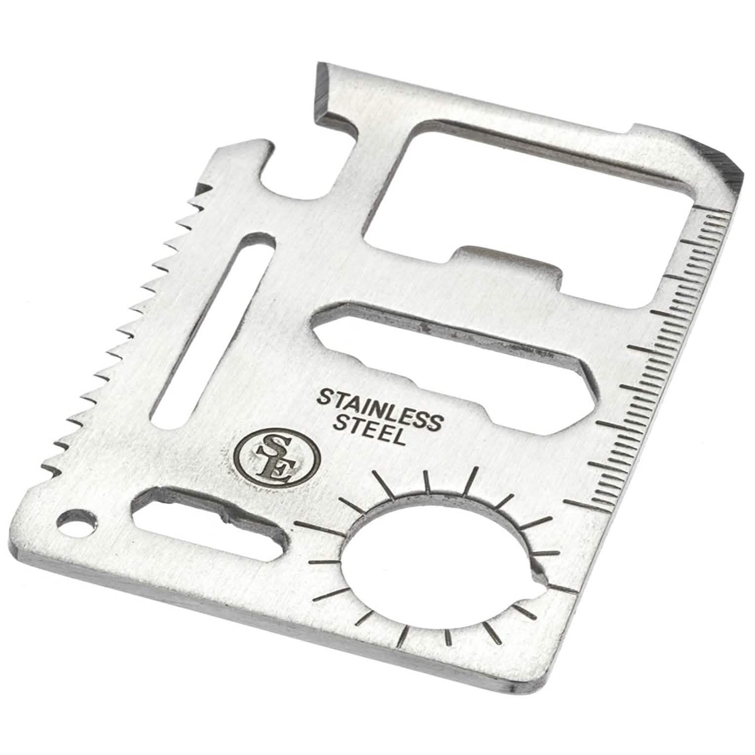 10-Pack: 11-in-1 Stainless Steel Survival Pocket Tool Sports & Outdoors - DailySale