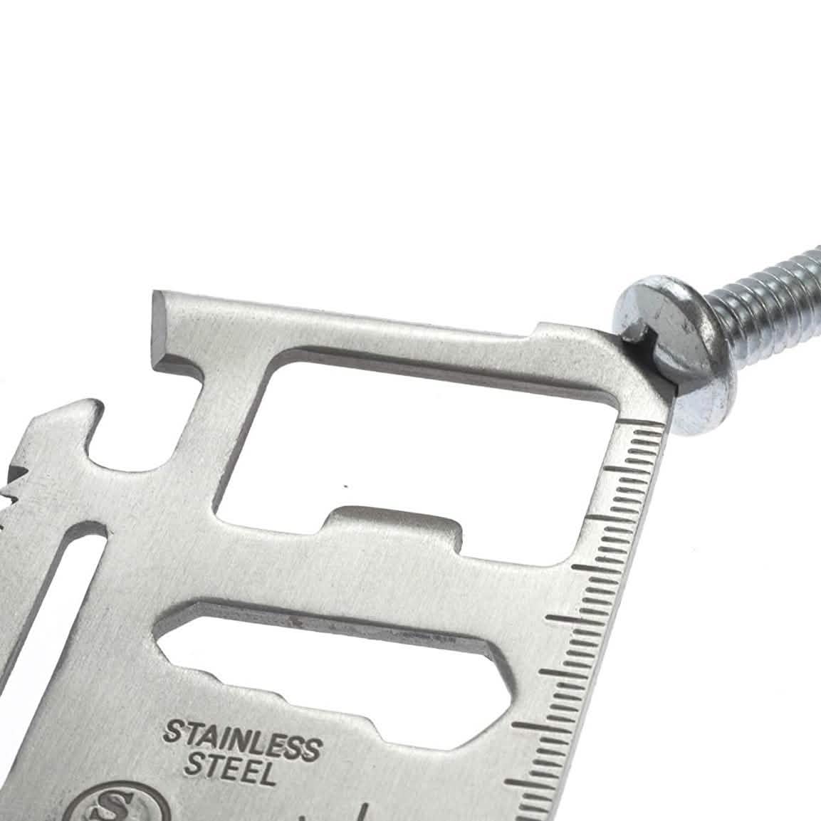 10-Pack: 11-in-1 Stainless Steel Survival Pocket Tool Sports & Outdoors - DailySale