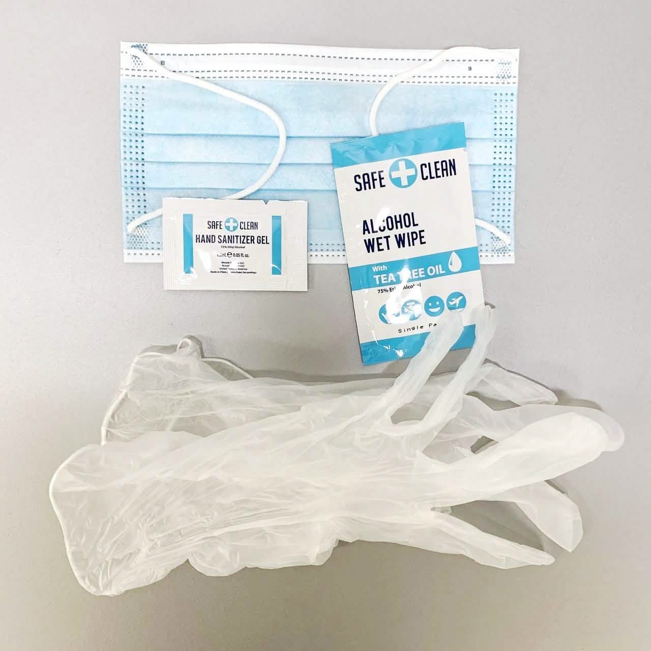 10-Pack: All-In-One Personal Protection Kit To Go Face Masks & PPE - DailySale