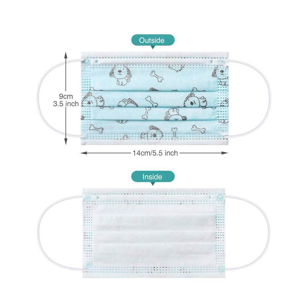 10-Pack: Kids Disposable Face Mask Face Masks & PPE - DailySale