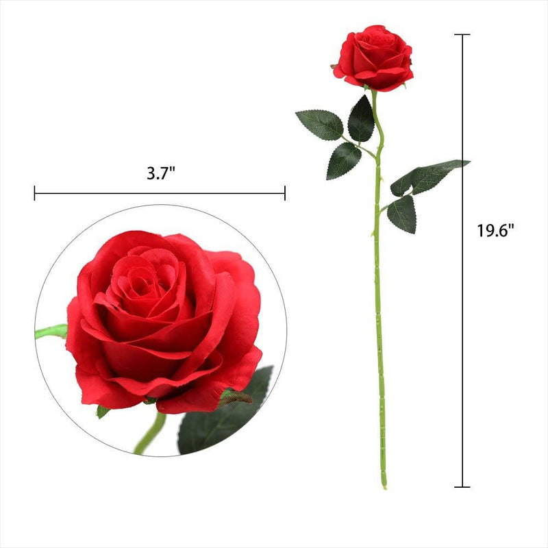 10-Pack: Nubry Artificial Silk Rose Flower Bouquet