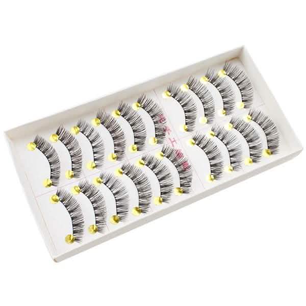 10-Pairs: Makeup Handmade Natural Fashion Long False Eyelashes Beauty & Personal Care - DailySale