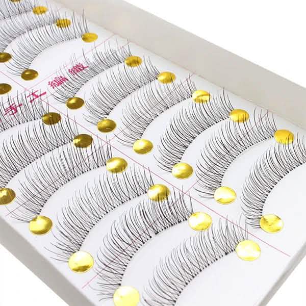 10-Pairs: Makeup Handmade Natural Fashion Long False Eyelashes Eye Lashes Beauty & Personal Care - DailySale