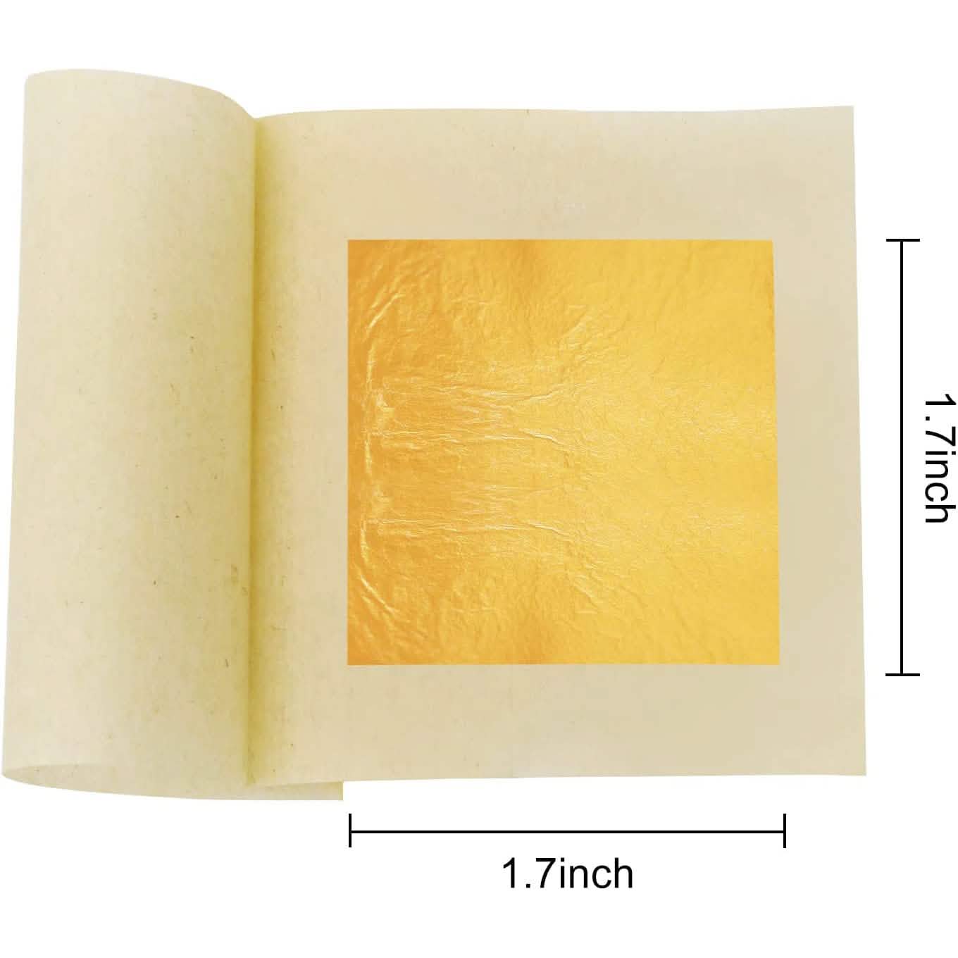 10-Piece: 4.33cm Edible Gold Leaf Sheets Wine & Dining - DailySale