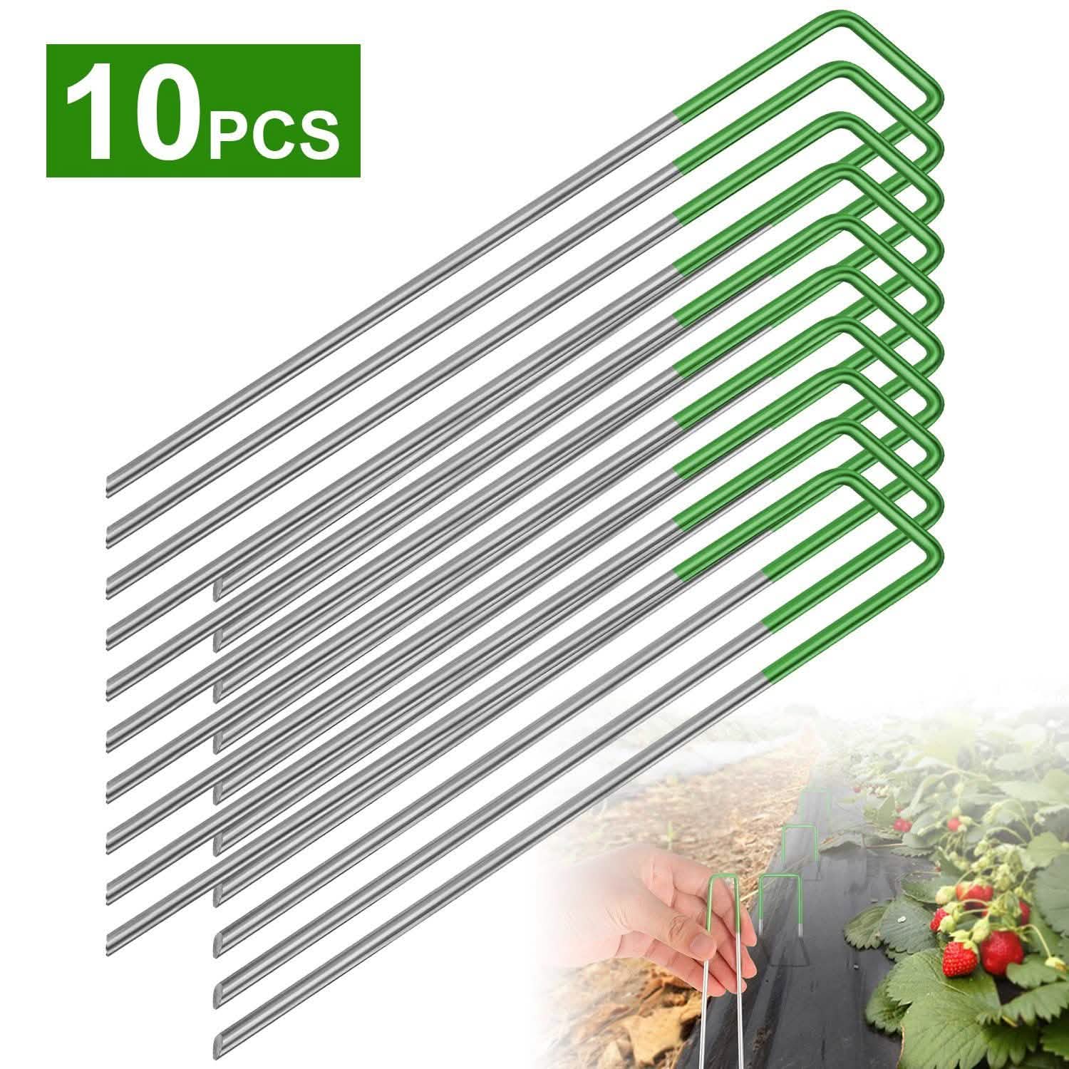 10-Piece: 6-Inch U-Type Garden Landscape Rust Resistance Turf Staples Garden & Patio - DailySale