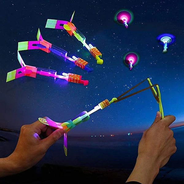 10-Piece: Amazing Led Light Arrow Rocket Helicopter Flying Toy Toys & Games - DailySale