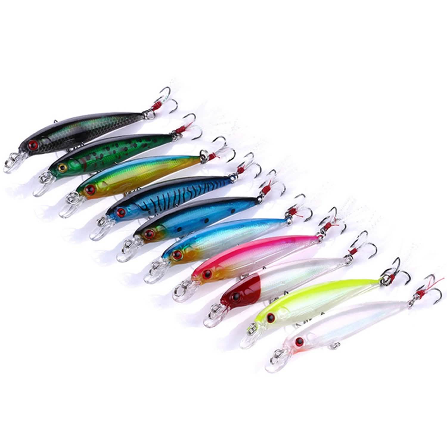 10-Piece: Fishing Lures Kit Sports & Outdoors - DailySale