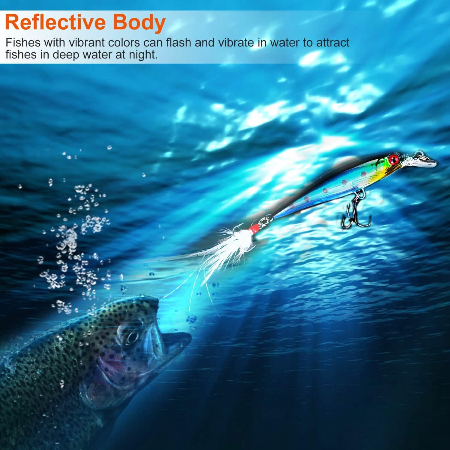 10-Piece: Fishing Lures Kit Sports & Outdoors - DailySale