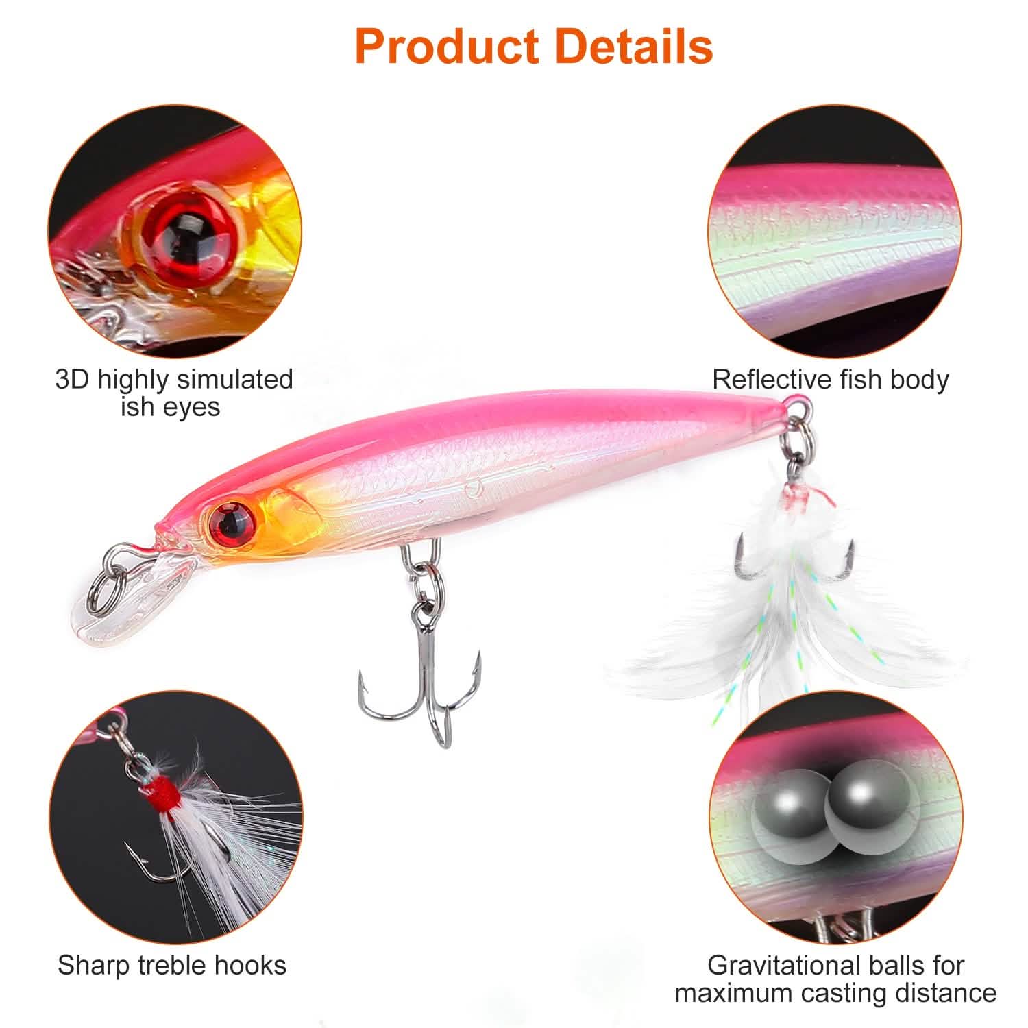10-Piece: Fishing Lures Kit Sports & Outdoors - DailySale