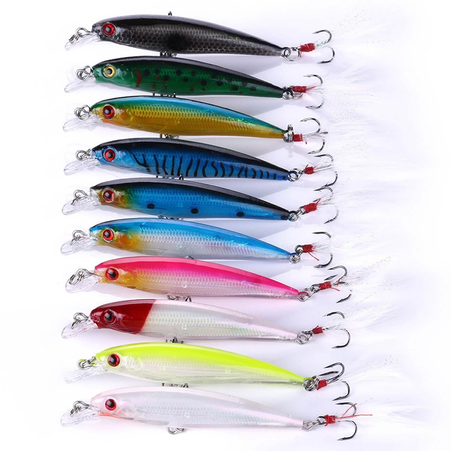 10-Piece: Fishing Lures Kit Sports & Outdoors - DailySale