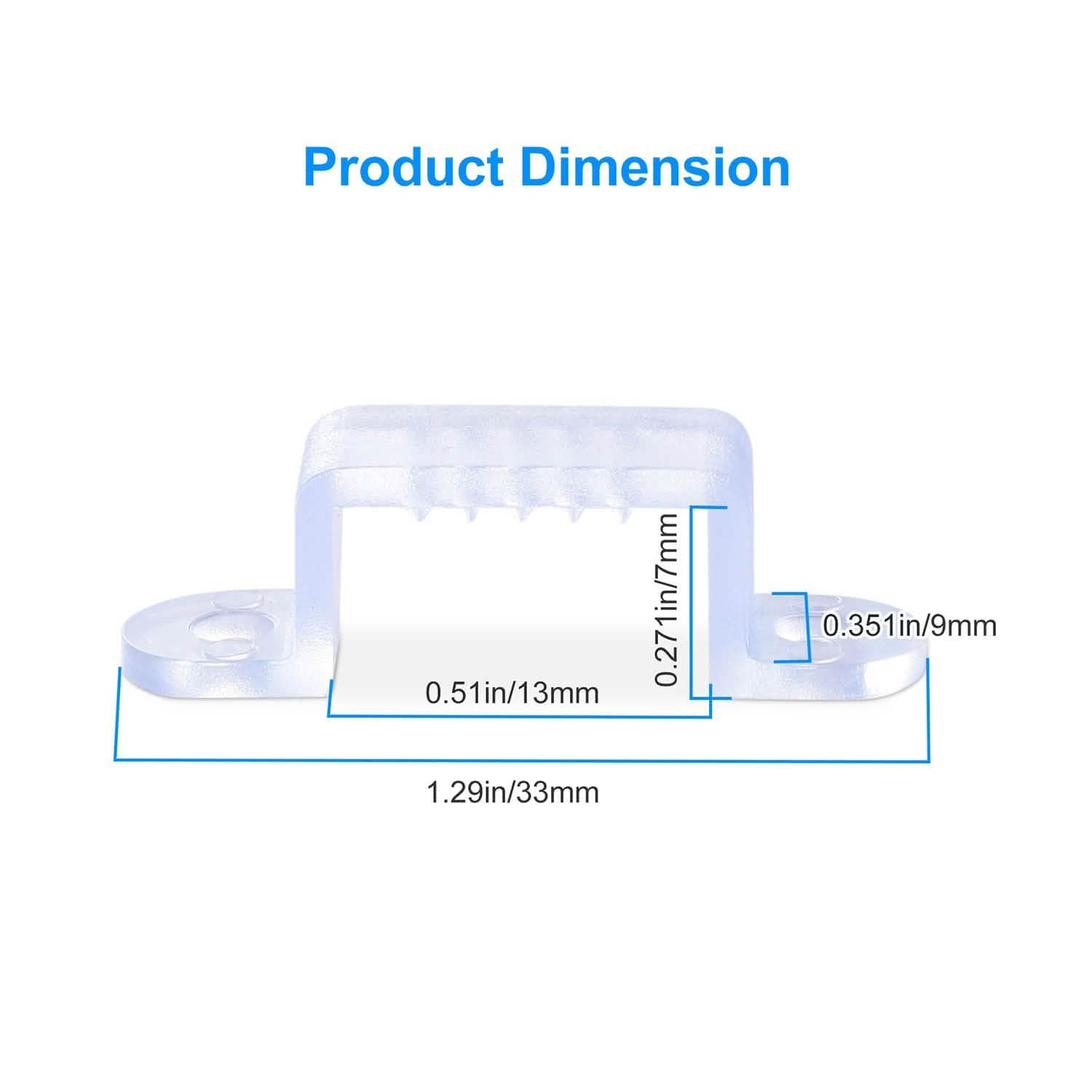 10-Piece: LED Strip Light Clips Everything Else - DailySale