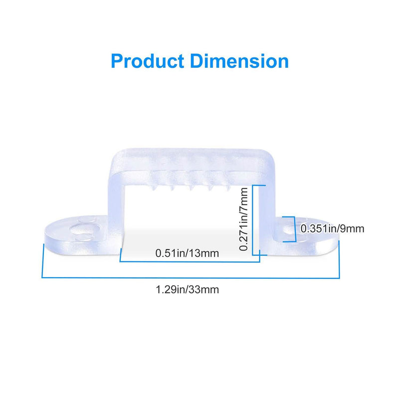 10-Piece: LED Strip Light Clips Everything Else - DailySale