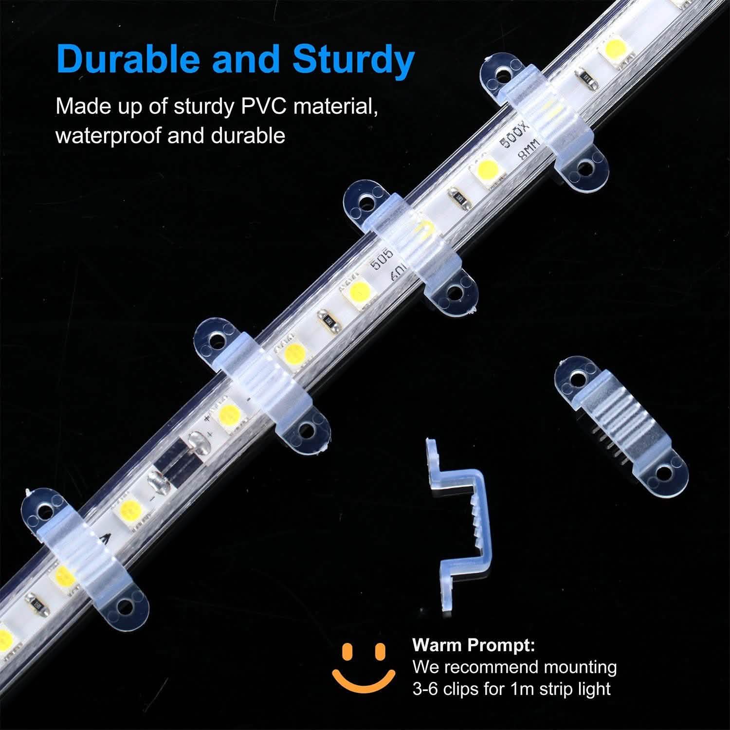 10-Piece: LED Strip Light Clips Everything Else - DailySale