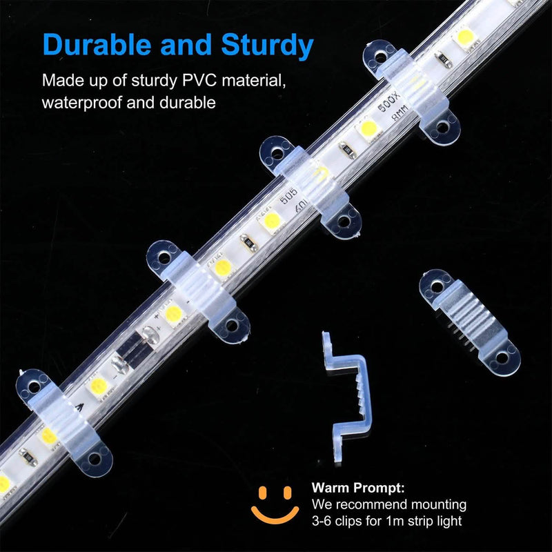 10-Piece: LED Strip Light Clips Everything Else - DailySale