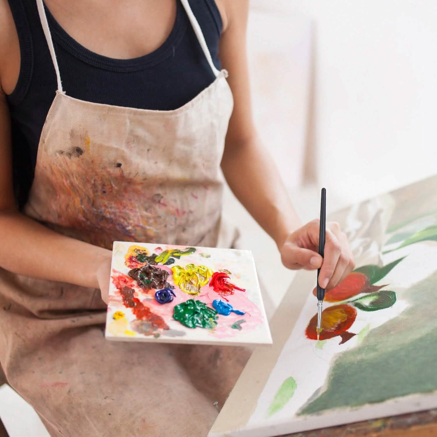 10-Piece: Miniature Detail Paint Brush Set Arts & Crafts - DailySale