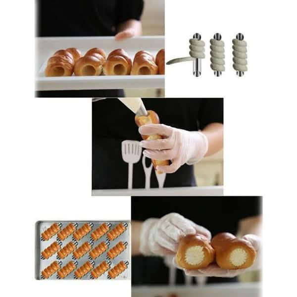 10-Piece: Non-Stick Buttercream Corner Danish Pastry Molds Kitchen Tools & Gadgets - DailySale