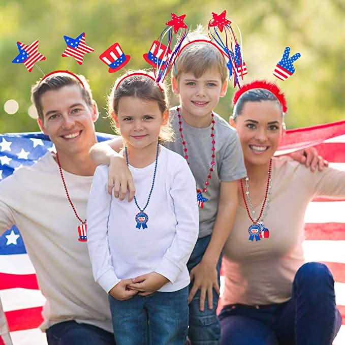 10-Piece: Patriotic Head Boppers Headband Holiday Decor & Apparel - DailySale