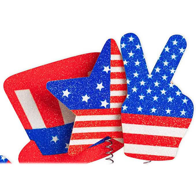 10-Piece: Patriotic Head Boppers Headband Holiday Decor & Apparel - DailySale