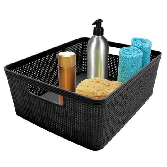 10-Piece: Plastic Woven Storage Basket Set-Nested Home Essentials - DailySale