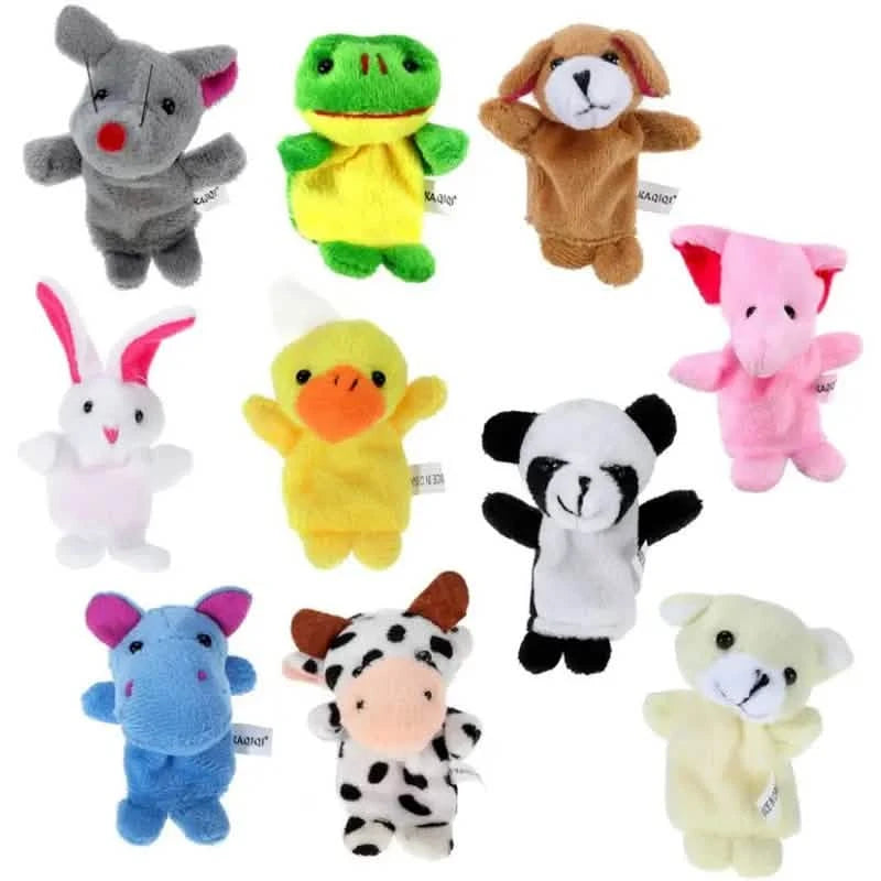 10-Piece Set: Cute Finger Puppets Baby Mini Plush Toys Toys & Games - DailySale
