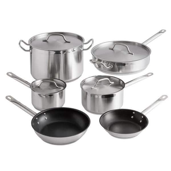10-Piece: Vigor Stainless Steel Induction Ready Cookware Kitchen & Dining - DailySale