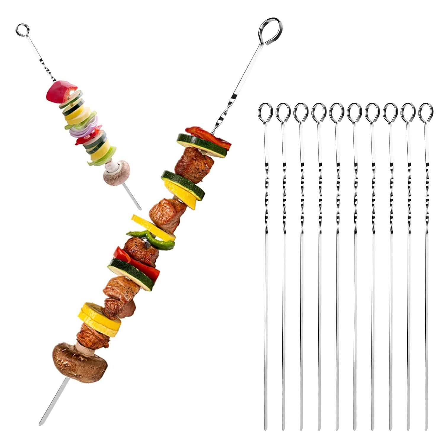10-Pieces: 16" BBQ Skewers Kitchen & Dining - DailySale