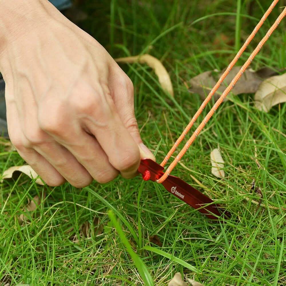 10-Pieces: Camping Superior Aluminum Tent Stake Carabiner Set Sports & Outdoors - DailySale