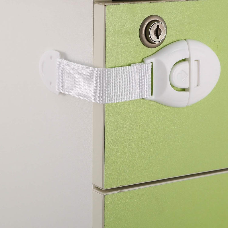 10-Pieces: Kids Safety Locks with 5 Furniture Corner Protectors Baby - DailySale