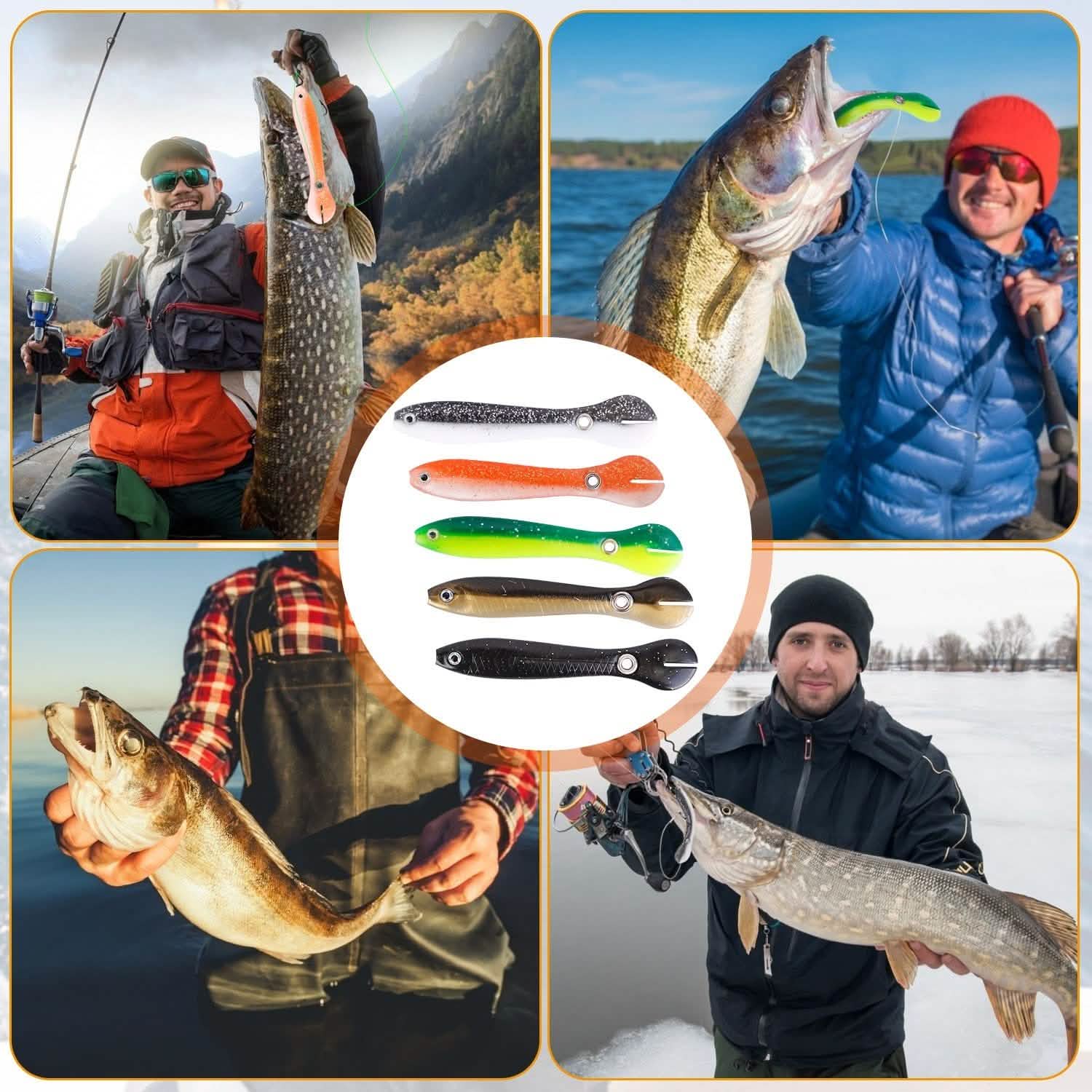 10-Pieces: Realistic Bass Loach Swimming Lure Sports & Outdoors - DailySale