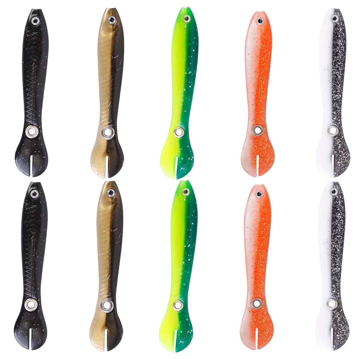 10-Pieces: Realistic Bass Loach Swimming Lure Sports & Outdoors - DailySale