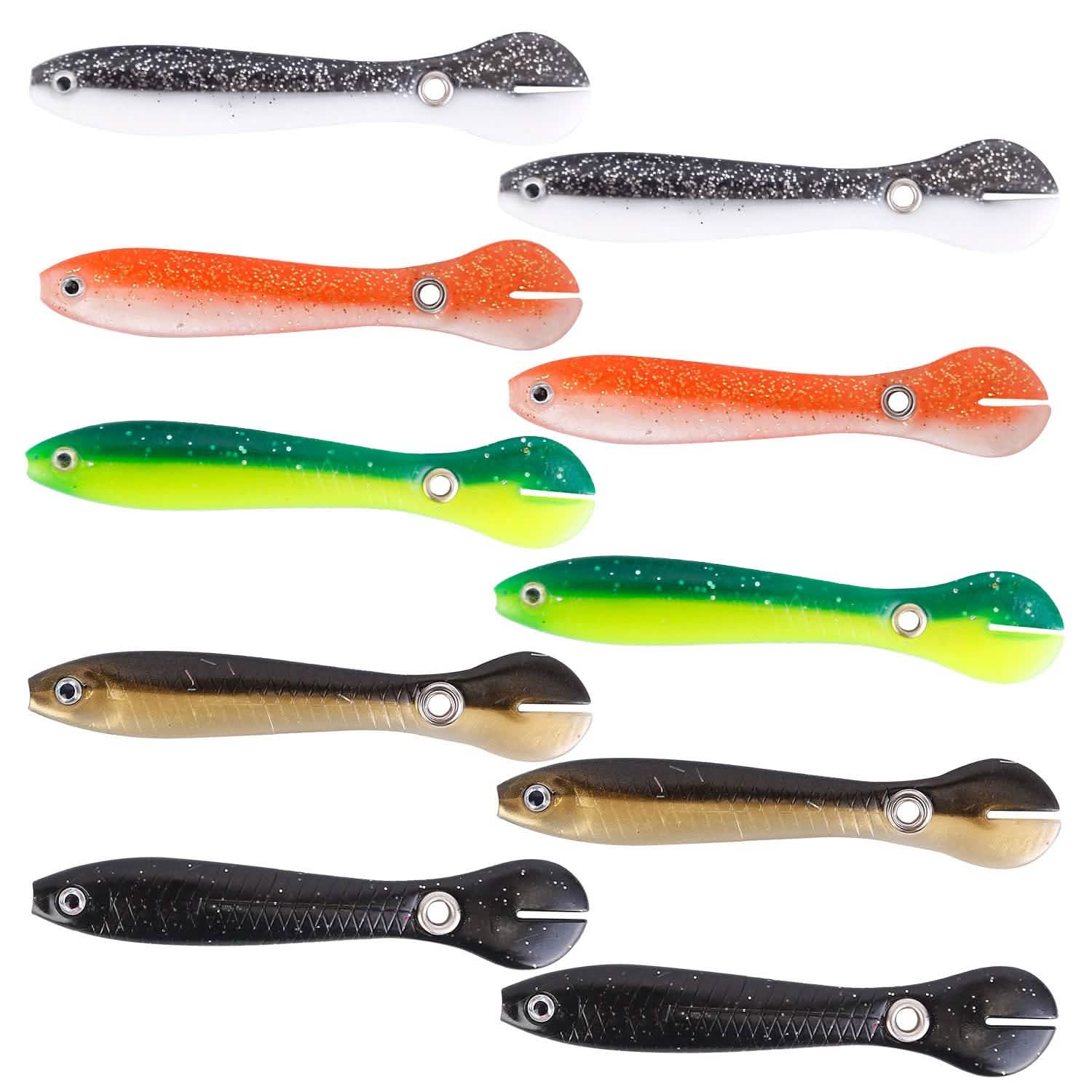 10-Pieces: Realistic Bass Loach Swimming Lure Sports & Outdoors - DailySale