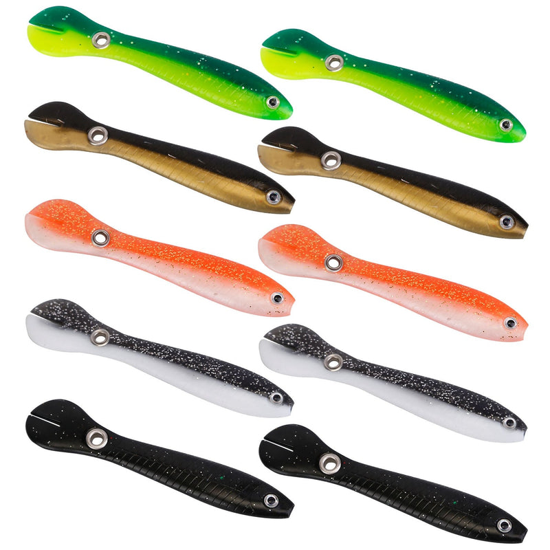10-Pieces: Realistic Bass Loach Swimming Lure Sports & Outdoors - DailySale