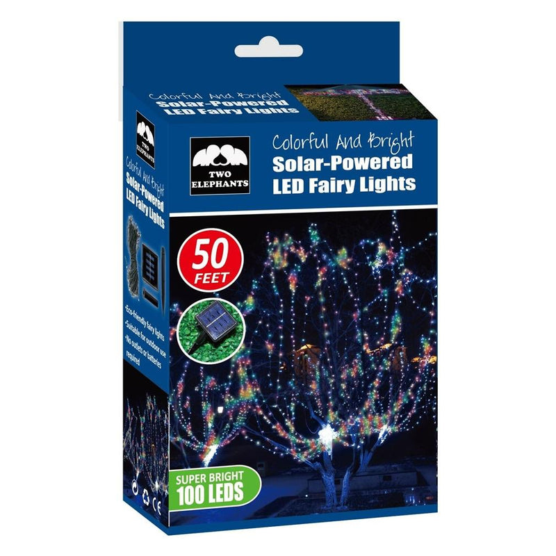 100-LED Solar Powered Fairy Lights Home Lighting - DailySale