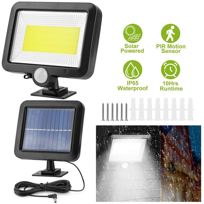 100 LED Solar Powered Wall Lights Outdoor Lighting & Decor - DailySale