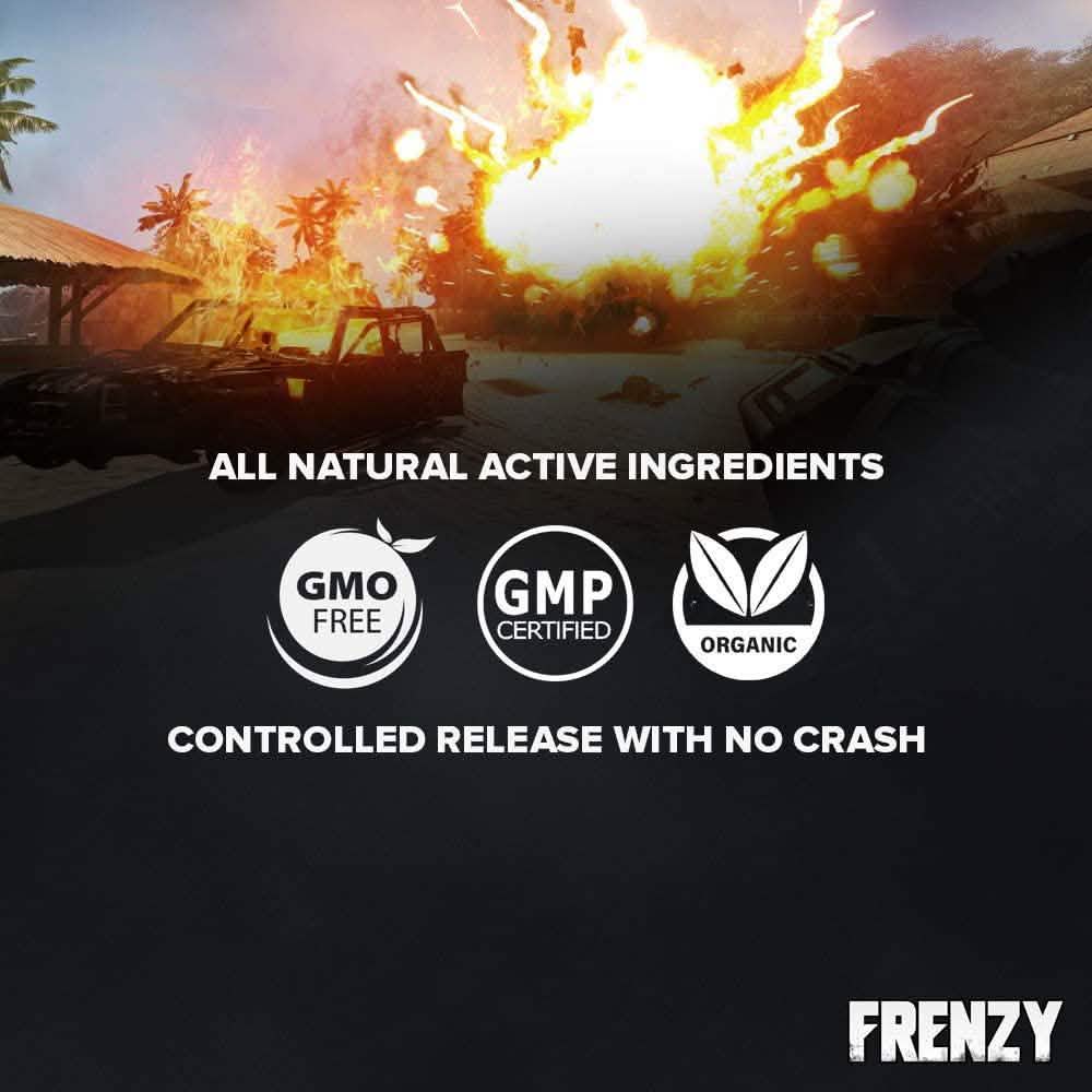 100% Natural Frenzy Gaming Energy Patches Wellness - DailySale